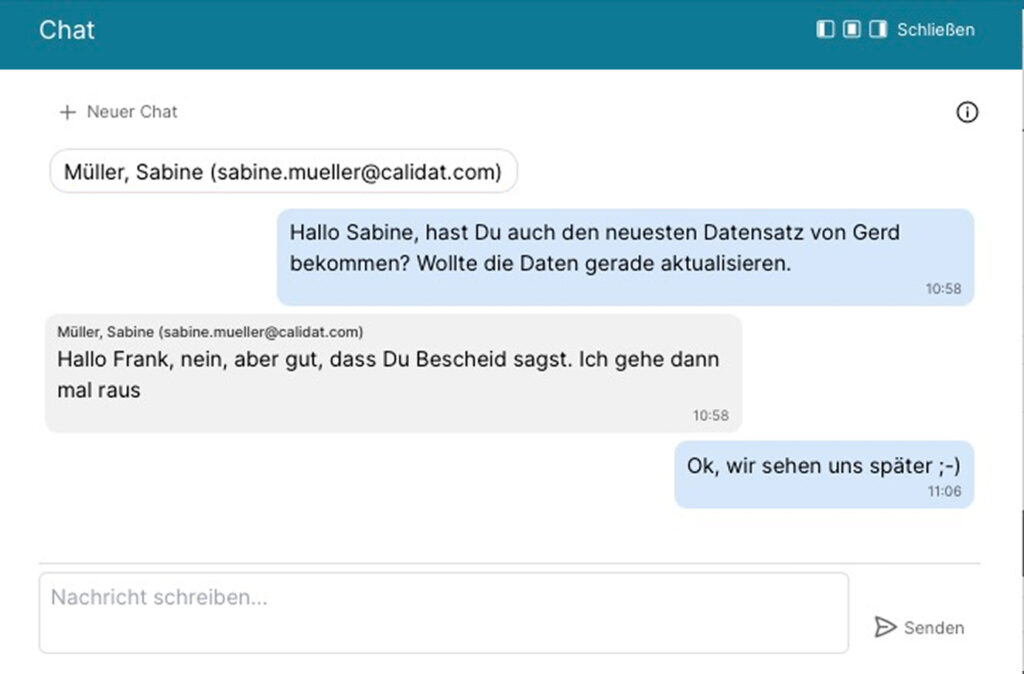 Der neue QTRIX Chat macht Zusammenarbeit einfacher chat3